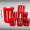 Water Set Plastic 6 Pcs Glass & Jug