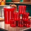 Water Set Plastic 6 Pcs Glass & Jug
