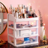 Transparent Plastic Four Layer Cosmetic Storage Box | Women Care Accessories | Shopright.pk