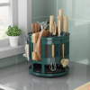 360° Rotating Storage Rack Kitchen Cutlery Organizer