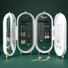 Discover Organizational Bliss: 4 Doors Foldable Jewelry Organizer With Mirror | Shop Now | Shopright.pk