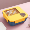 Double Compartment Lunch Box With Spoon