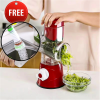 Vegetable and Cheese Grater Rotary And 360 Rotation Water Filter Free