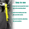 Car Security with Red Steering Wheel Lock | Car Accessories | Shopright.pk