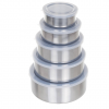 Chef Buddy 5 Piece Stainless Steel Bowl Set with Lids
