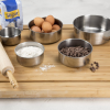 Chef Buddy 5 Piece Stainless Steel Bowl Set with Lids