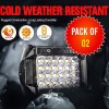 24 LED 4 Inch Light Bar for Car Truck Jeep (Pack of 02) | Car Accessories | Shopright.pk