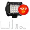 24 LED 4 Inch Light Bar for Car Truck Jeep (Pack of 02) | Car Accessories | Shopright.pk