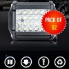 24 LED 4 Inch Light Bar for Car Truck Jeep (Pack of 02) | Car Accessories | Shopright.pk 