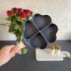 Multipurpose Heart Shape 4 Egg Frying Pan