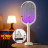 Rechargeable Mosquito Bats Killer Racket with Free Triangular Mosquito Coil | Home and Living | Shopright.pk