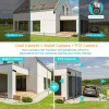 Outdoor PTZ WiFi Camera with Dual Lens High Resolution Security Cam V380 PRO