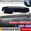 DDashboard Carpet For Protection and Heat Resistance (Toyota Hilux Surf 1996 Black Color)