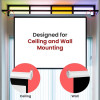 Projector Screen 72 Inch Manual 6x6 Feet 1:1mw (Fine Quality)