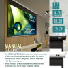 Projector Screen 150 Inch Manual 8x10 Feet 4:3mw