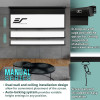 Projector Screen 150 Inch Manual 8x10 Feet 4:3mw