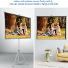 Projector Screen 72 Inch Tripod Portable 6x6 Feet 1:1mw (Fine Quality)