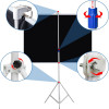 Projector Screen 72 Inch Tripod Portable 6x6 Feet 1:1mw (Fine Quality)