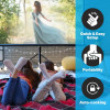 Projector Screen 120 Inch Tripod Portable 6x8 Feet 4:3mw