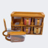 Master Chef Spice Rack With 6 Jars Set