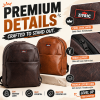 ZIYRIC Leather Backpack for Men & Women | Premium Bag
