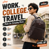 ZIYRIC Leather Backpack for Men & Women | Premium Bag
