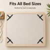 Adjustable bed sheet holder straps with metal clips