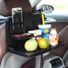 Pack Of 2: Car Dining Tray & Car Headrest Hooks