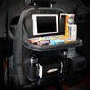 Leather Car Back Seat Organizer And Food Tray