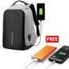Anti Theft Usb Charging Travel Backpack With Free Powerbank
