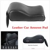 Car PU Memory Foam Armrest Console Cushion Cover Black