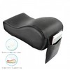 Car PU Memory Foam Armrest Console Cushion Cover Black