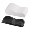 Car PU Memory Foam Armrest Console Cushion Cover Black