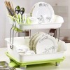 Double Layer Drain Dishes Kitchen Storage Rack